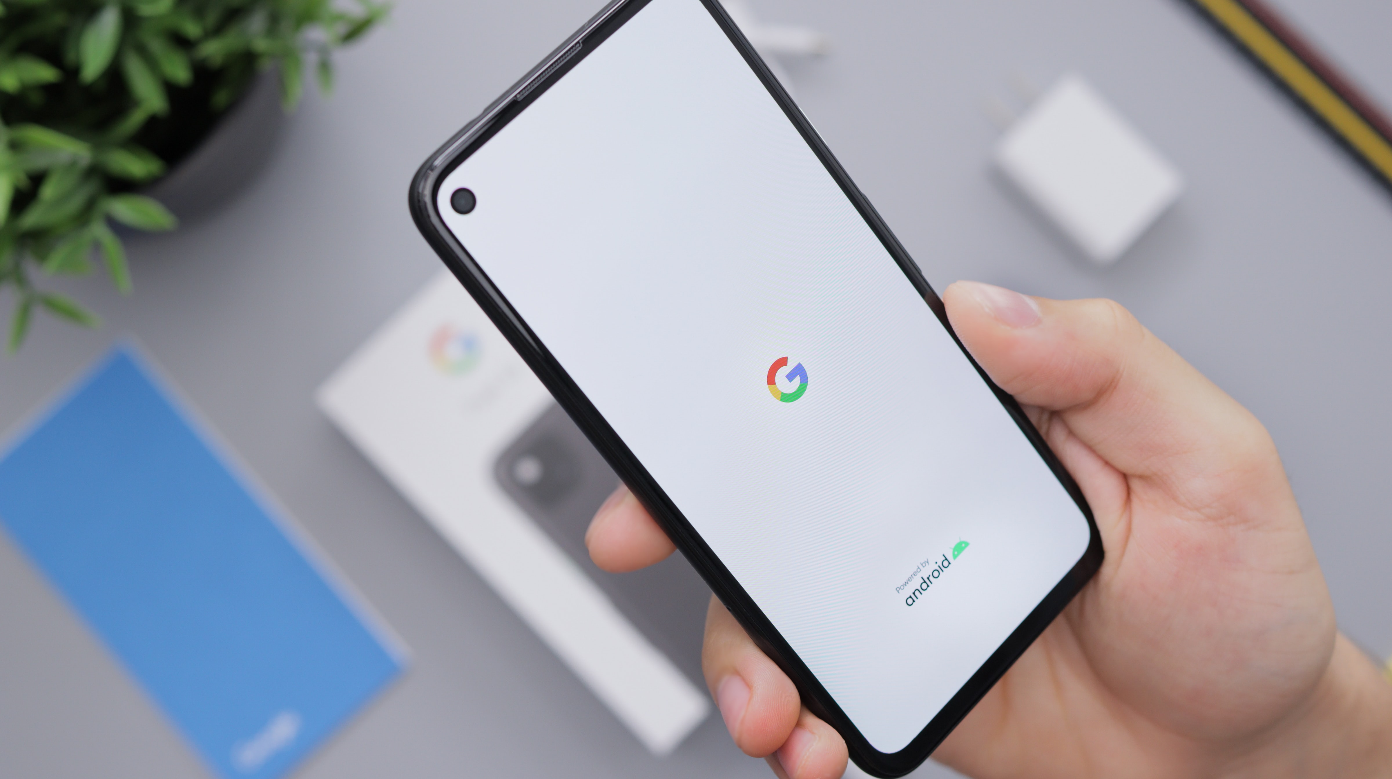 Google Android Pixel 4a Smartphone Booting Up
